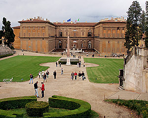 Palazzo Pitti set fra Boboliparken