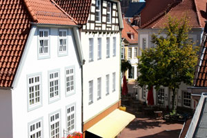 Gamle hyggelige bygninger i Osnabrück