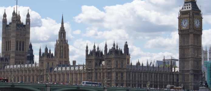 Westminster - Big Ben, parlamentet og Westminster Bridge