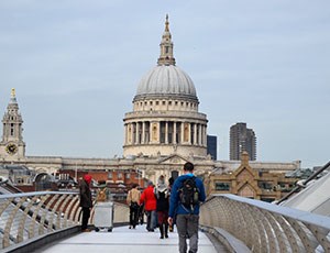 Hvornår er det bedst at besøge London? – Millenium bridge