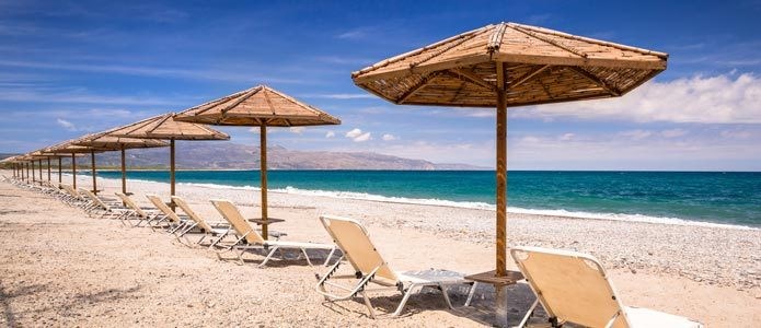 Maleme, fredelig strandferie på Kreta