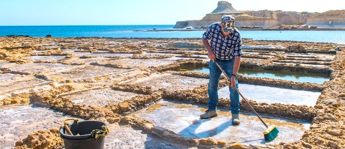 350 år gammel saltproduktion på Gozo