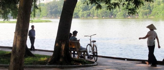 Hoan Kiem søen i Hanoi