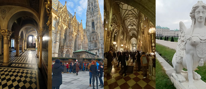 Smukke bygninger og kirker i Wien