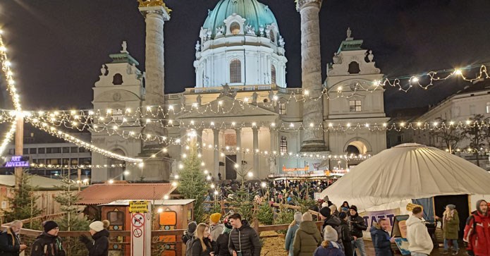 julemarked på Maria Theresien Platz