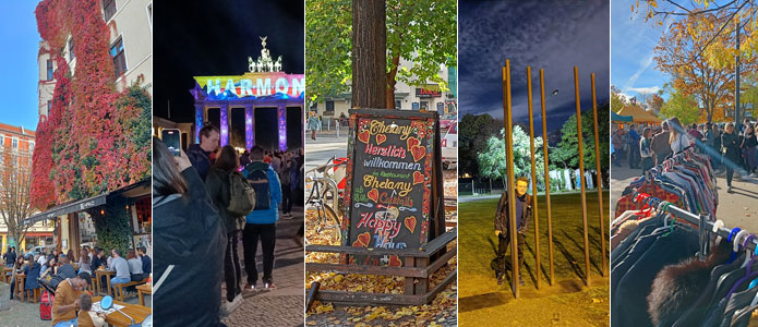 Berlin i oktober - lunt vejr, loppemarkeder og lysfestival