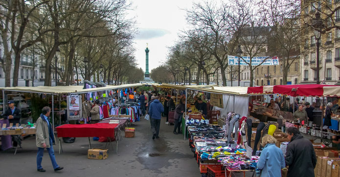 Markeder i Paris