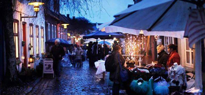 Julemarked på Møllestien i Aarhus