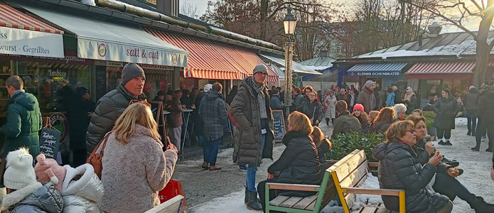 Det charmerende Viktualienmarkt i München