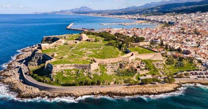 Fæstningen i Rethymno by på Kreta
