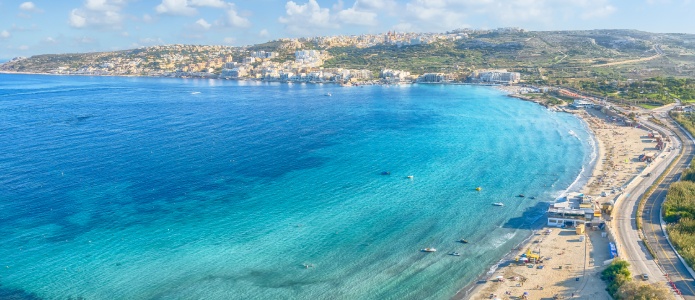 Mellieha Bay, Malta – Øens længste sandstrand
