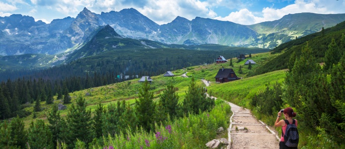 Zakopane og udsigt til Tatrabjergene